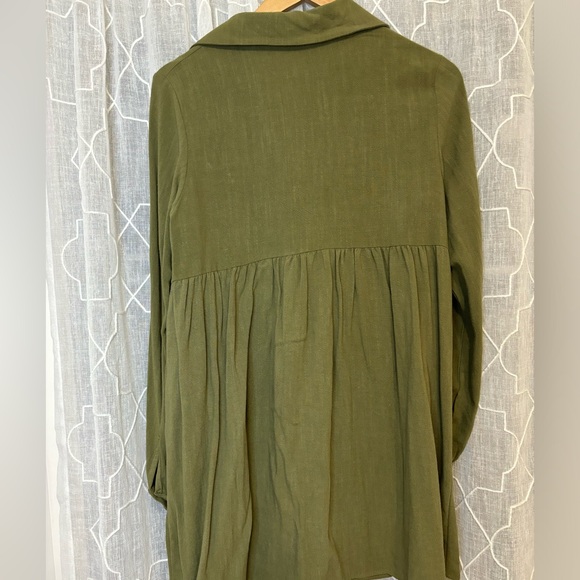 Nasty gal collection green button up dress - Picture 2 of 3